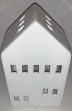 Load image into Gallery viewer, Ceramic House Tealight Holder with 2 FREE Tea Light Candles
