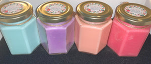 Hexagonal Jar Candles